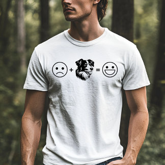LEDSEN + AUSTRALIAN SHEPHERD = LYCKLIG T SHIRT