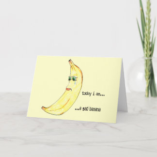 Ledsen banan kort