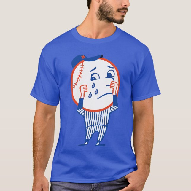 Ledsen Baseball Man T Shirt (Framsida)
