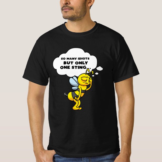 Ledsen Bibibiodlare Gift Funny Quote T Shirt (Framsida)