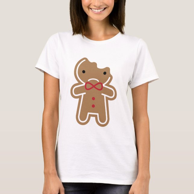 Ledsen Bitten Kawaii Pepparkaksgubbe Tröja (Framsida)