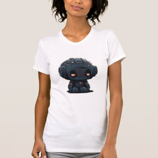 "'Ledsen Blue Minimalist Robot Character' T Shirt