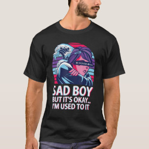 Ledsen Boy, men det är okej Vaporwave Aesthetic Ja T Shirt