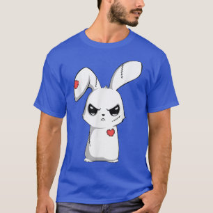 Ledsen Broken Cute Emo Bunny, Creepy Goth Lycklig T Shirt