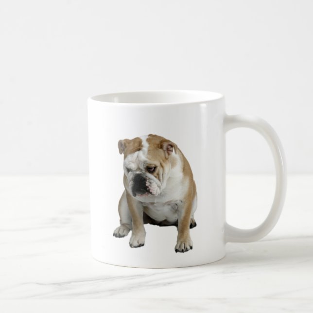 Ledsen bulldogg kaffemugg (Höger)