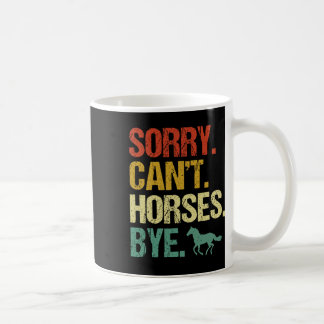 Ledsen Cant Horses Adjö Vintage Wom Kaffemugg