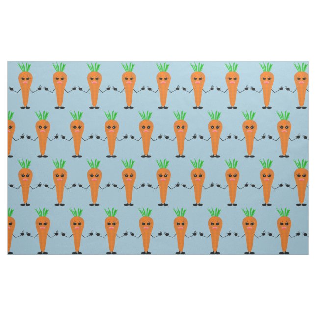 Ledsen Carrot av Kenneth Yoncich Tyg (Fat Quarter)