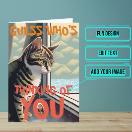 Ledsen Cat Thinking of You Kort