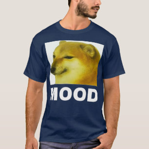 Ledsen Cheems Mood hund meme Tee Gift