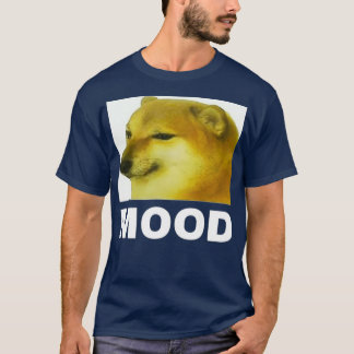 Ledsen Cheems Mood hund meme Tee Gift