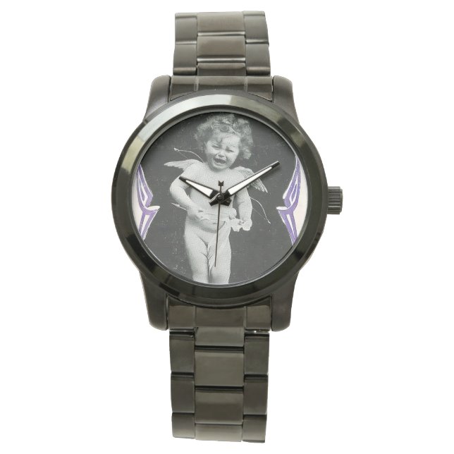 Ledsen Cherub Angel Skriv ut Armbandsur (Framsida)