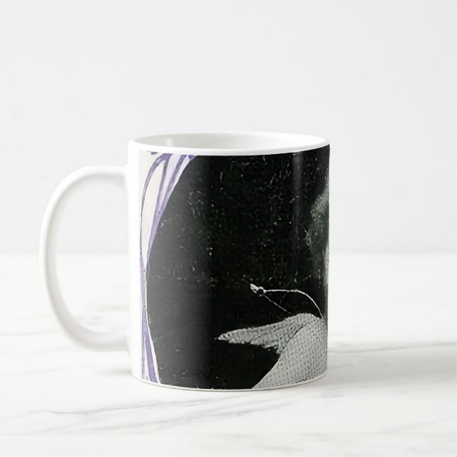 Ledsen Cherub Angel Skriv ut Kaffemugg (Vänster)