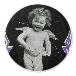 Ledsen Cherub Angel Skriv ut Knopp