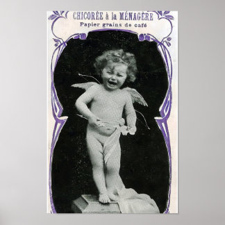 Ledsen Cherub Angel Skriv ut Poster