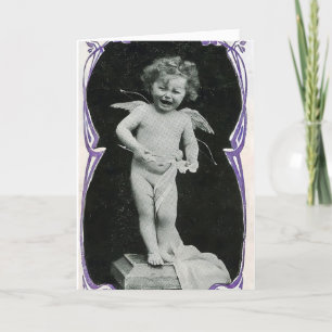Ledsen Cherub Angel Skriv ut Tack Kort