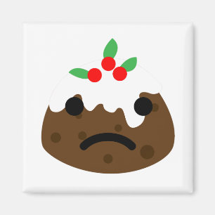 ledsen christmas pudding magnet