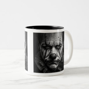 Ledsen Clown Two-Tone Mugg, 11 oz Två-Tonad Mugg