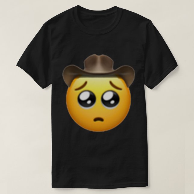 ledsen cowboyemoji t shirt (Design framsida)