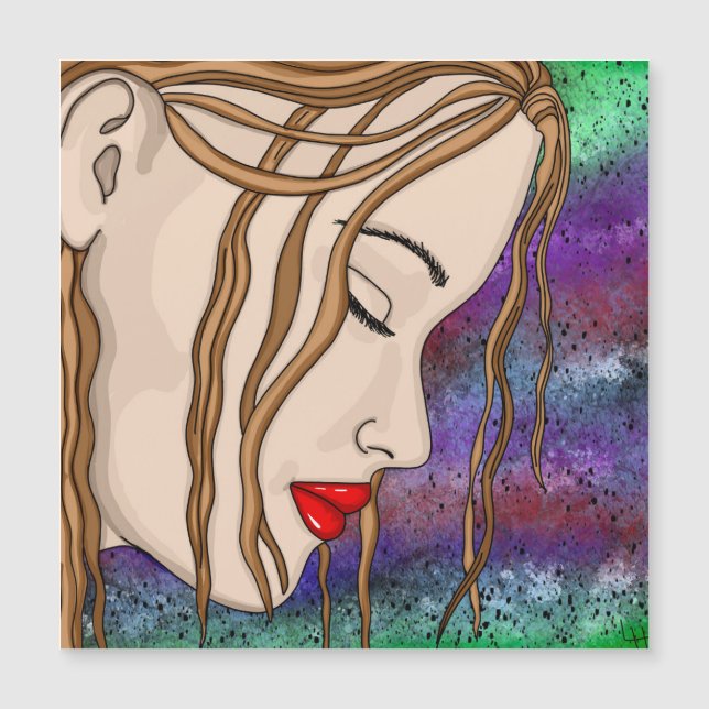 Ledsen Dam i Deep Think Digital Art (Framsida)