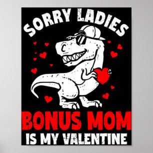 Ledsen damer bonus mamma är min valentin dinosauri poster