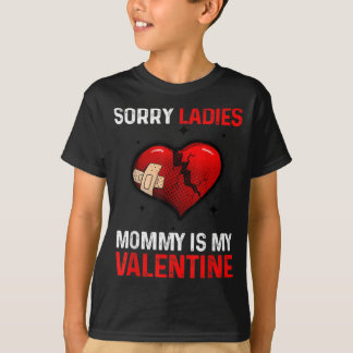 Ledsen damer Mamma är min Alla hjärtans dag-presen T Shirt