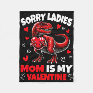 Ledsen damer mamma är min älskling dinosaurie håll fleecefilt