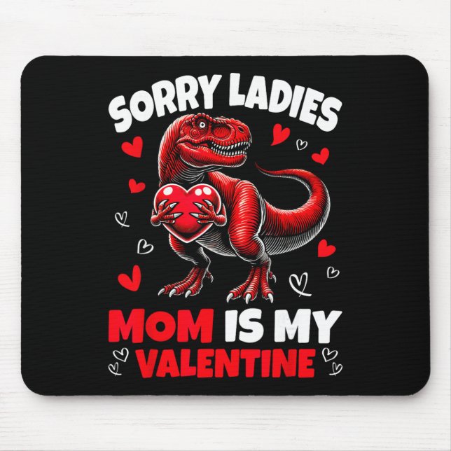 Ledsen damer mamma är min älskling dinosaurie håll musmatta (Framsidan)
