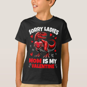Ledsen damer mamma är min älskling dinosaurie håll t shirt