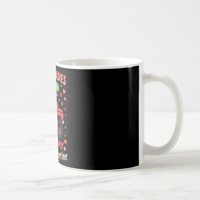 Ledsen damer mamma är min valentin dinosaurie mons kaffemugg (Höger)