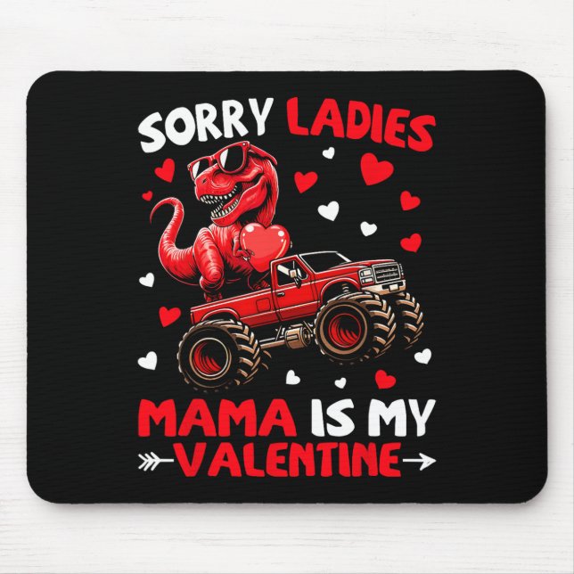 Ledsen damer mamma är min valentin dinosaurie mons musmatta (Framsidan)