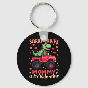 Ledsen damer Mamma är min valentin dinosaurie mons Nyckelring