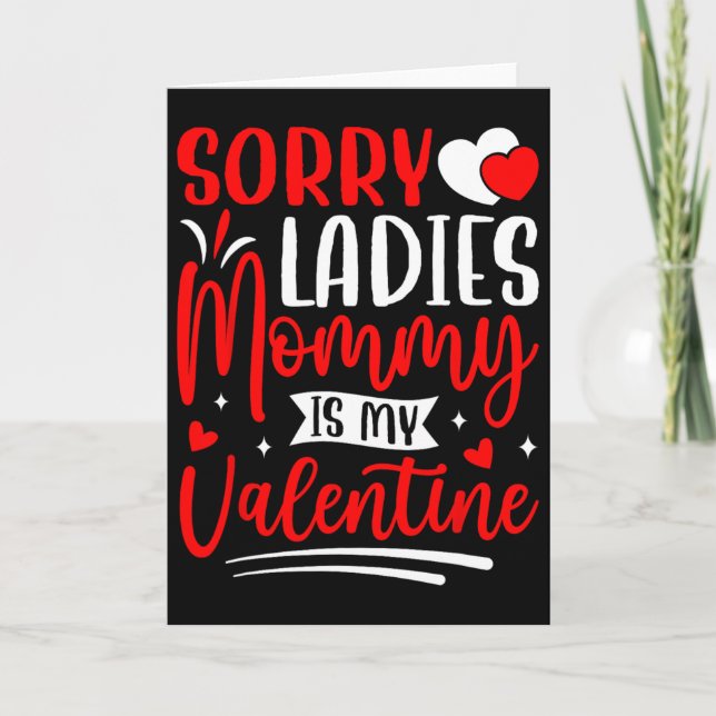 Ledsen damer Mamma är min valentin rolig valentin Kort (Framsida)