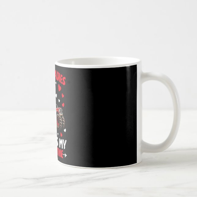 Ledsen damer mamma är min valentine dinosaurie mon kaffemugg (Höger)
