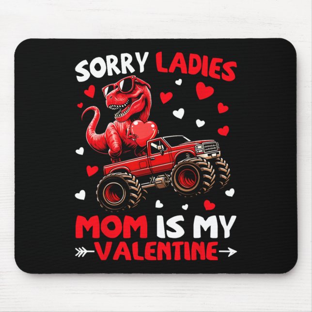 Ledsen damer mamma är min valentine dinosaurie mon musmatta (Framsidan)