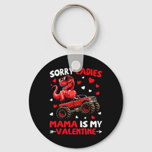 Ledsen damer mamma är min valentine dinosaurie mon nyckelring