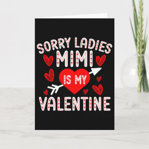Ledsen damer Mimi är min valentin pojkar barn vale Kort