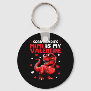 Ledsen damer Mimi är min valentine dinosaurie som Nyckelring