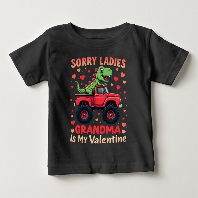 Ledsen damer mormor är min valentin t shirt (Framsida)