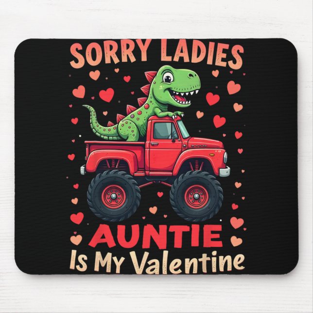 Ledsen damer moster är min valentine dinosaurie mo musmatta (Framsidan)