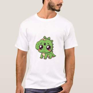 Ledsen Dinosaur med Bandage T- Shirt T Shirt
