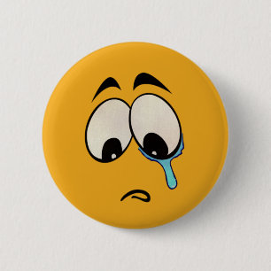 Ledsen Emoji Button Knapp