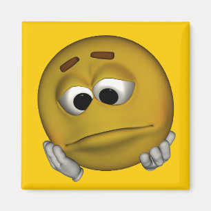 Ledsen Emoticon Magnet