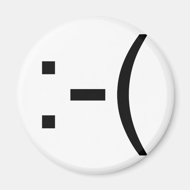 Ledsen Emoticon! Magnet (Framsidan)
