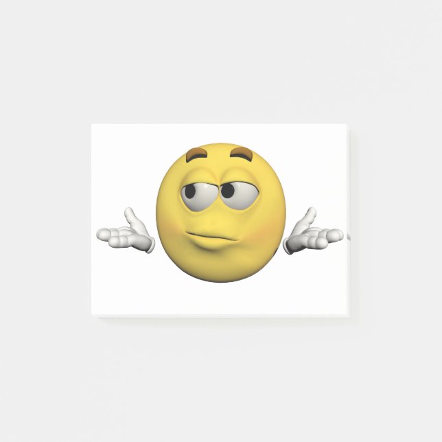 Ledsen emoticon post-it block (Framsida)