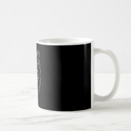 Ledsen flickamugg i svart kaffemugg