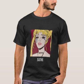 Ledsen flickautslagsplats tee shirt
