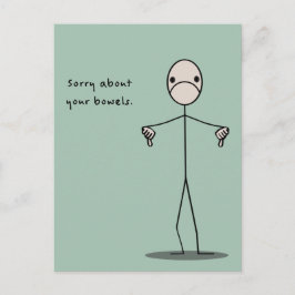Ledsen för dina Bowels Vykort
