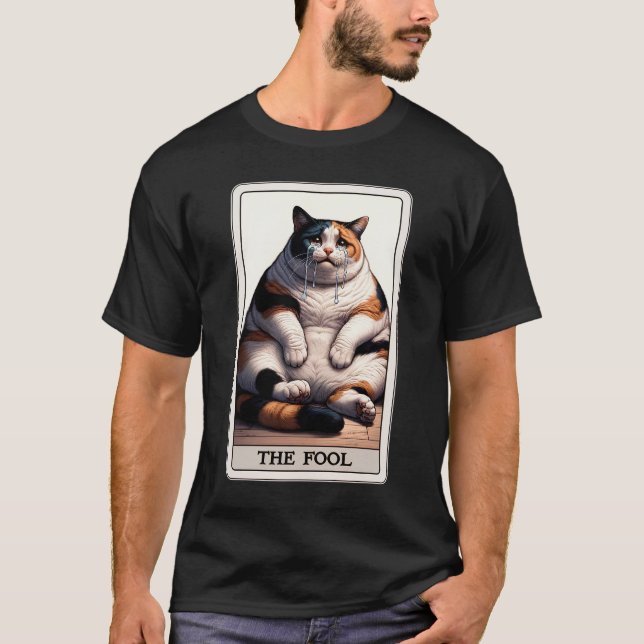 Ledsen för fotopatkort Gråtande KAT-nummer T Shirt (Framsida)