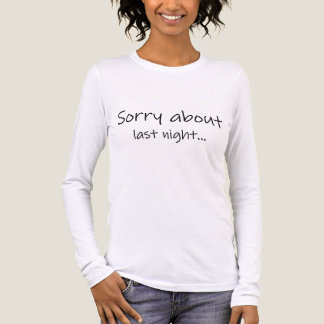 Ledsen för i natt Tri-Blend Långärmad T-Shirt