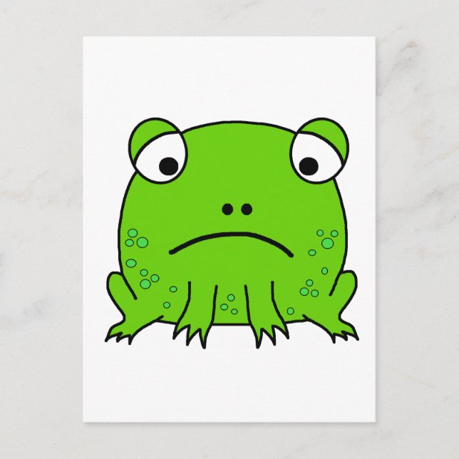 Ledsen Frog Vykort (Framsida)
